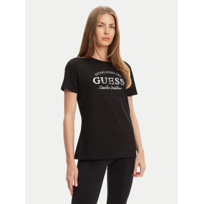Zdjęcie Guess T-Shirt V5YI12 J1314 Czarny Regular Fit