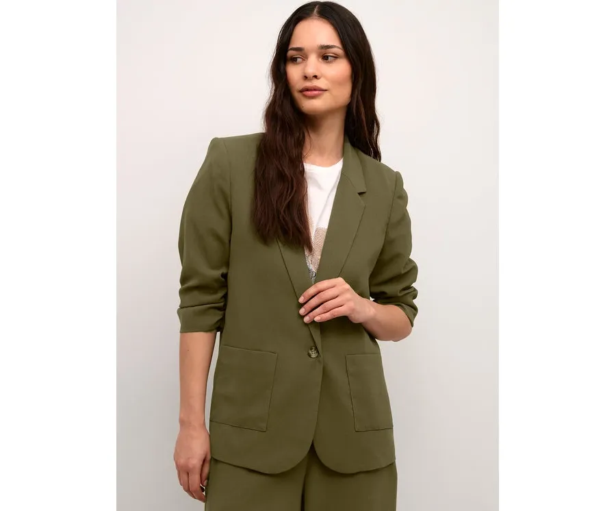 obrazek 1 Cream Marynarka Crcocamia 10610271 Zielony