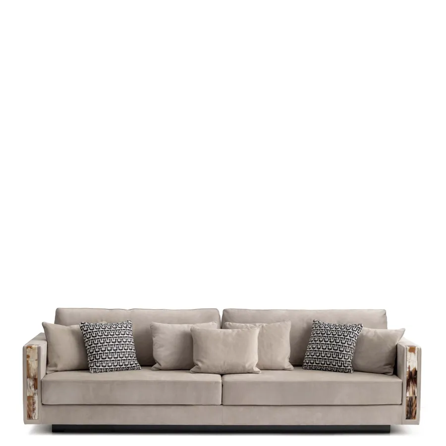 An elegant Italian sofa made of the highest quality materials 