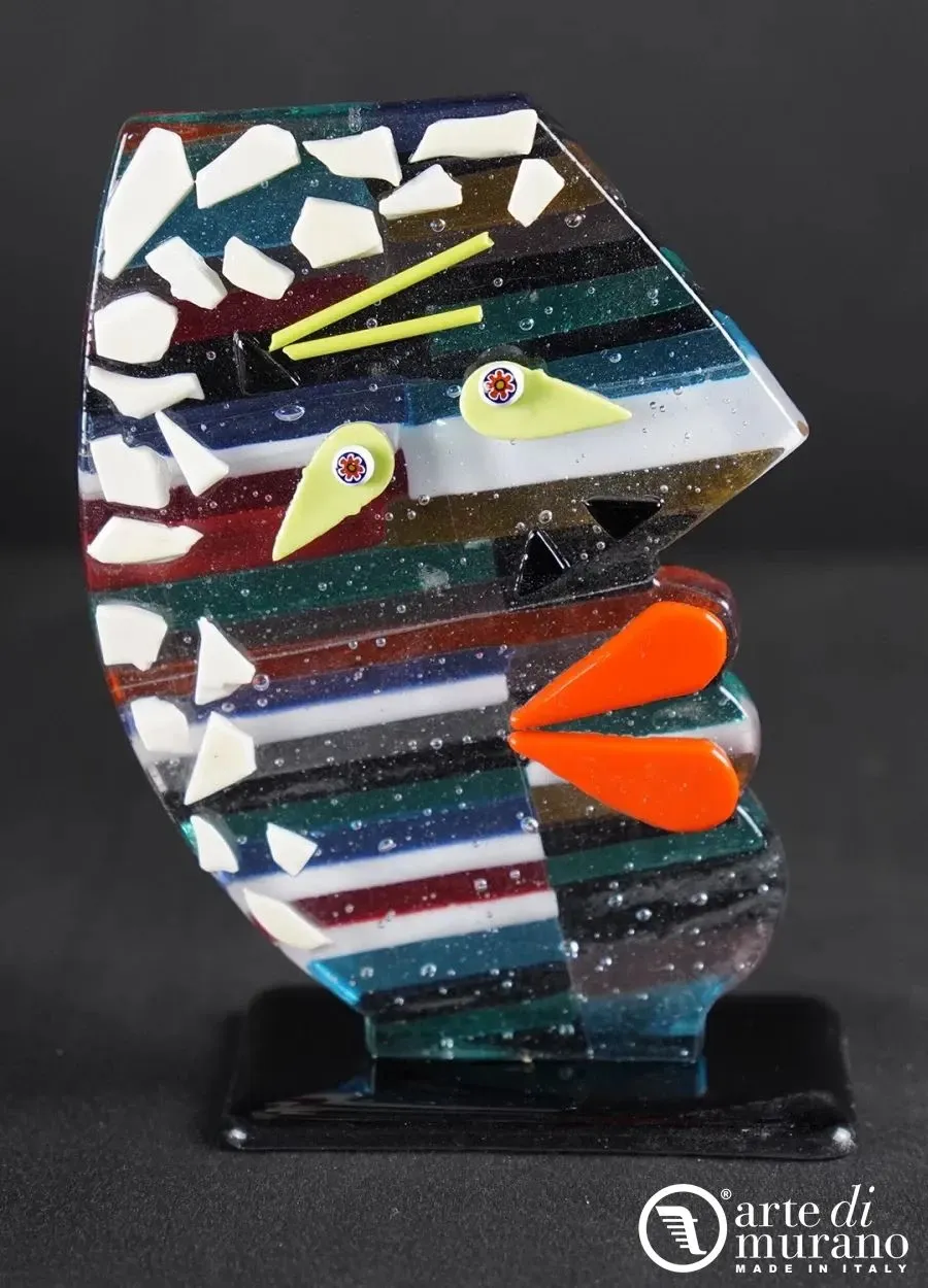 obrazek 1 Designerski abstrakcyjny pop-art rzeźba Picasso w szkle Murano