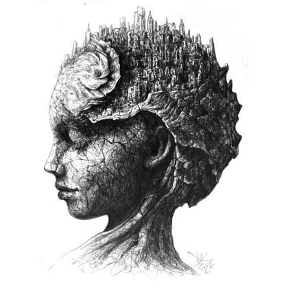 Zdjęcie Sen Druidki *rysunek piórkiem