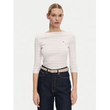 Zdjęcie Tommy Hilfiger Bluzka New Cody WW0WW40589 Różowy Slim Fit