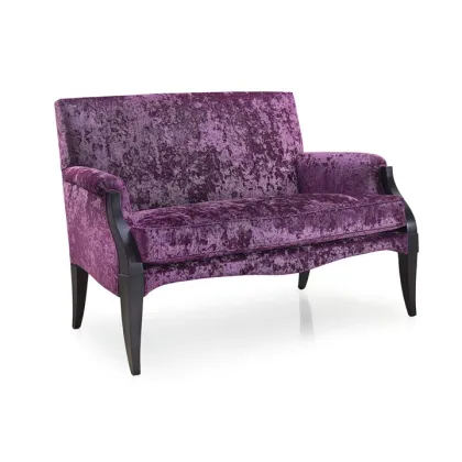 Zdjęcie Różowa wyjątkowa sofa 2-osobowa w stylu art-deco - Sevensedie