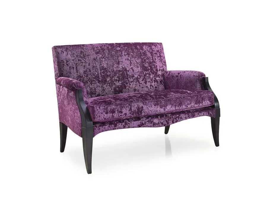 obrazek 1 Różowa wyjątkowa sofa 2-osobowa w stylu art-deco - Sevensedie