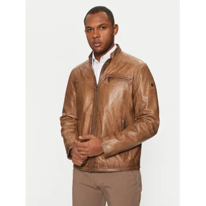 Zdjęcie Milestone Kurtka skórzana Marco 991063 20305 Brązowy Regular Fit
