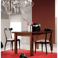 Picture Solid beech chair with straw seat - Fratelli Mirandola