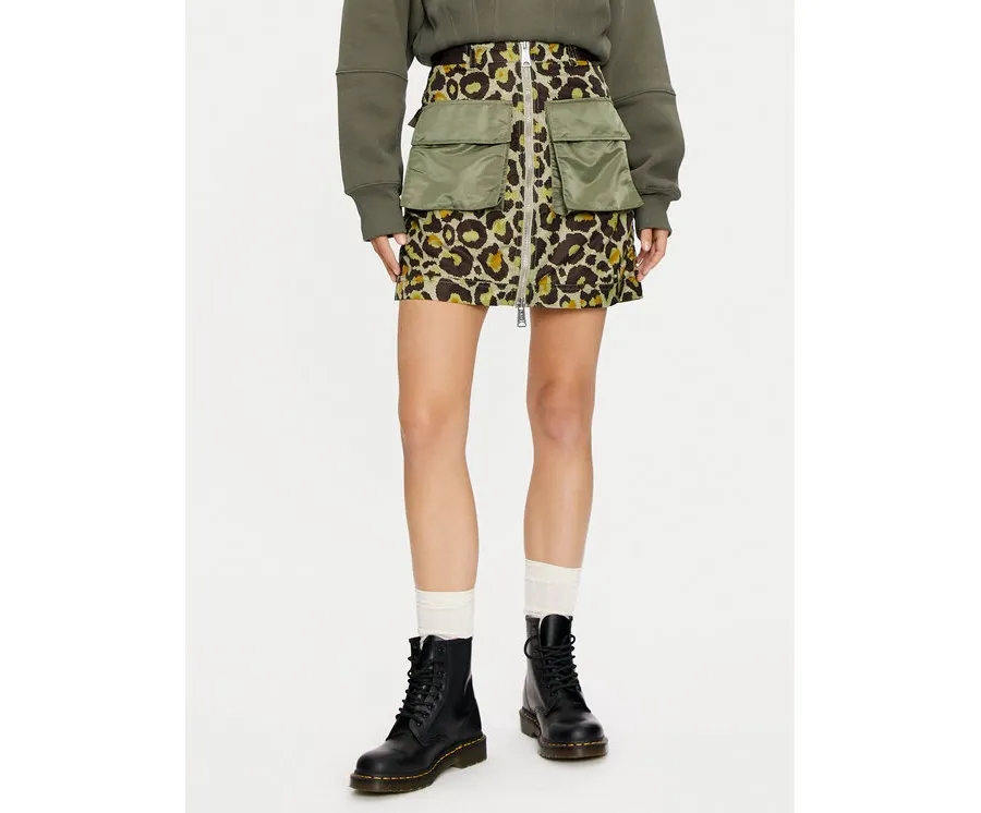 obrazek 1 Alpha Industries Spódnica mini 148066C Zielony Regular Fit