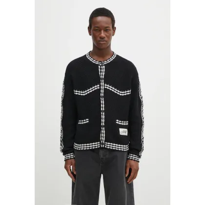 Zdjęcie Andersson Bell kardigan Fantasia Round-Neck Cardigan męski kolor czarny atb1244m