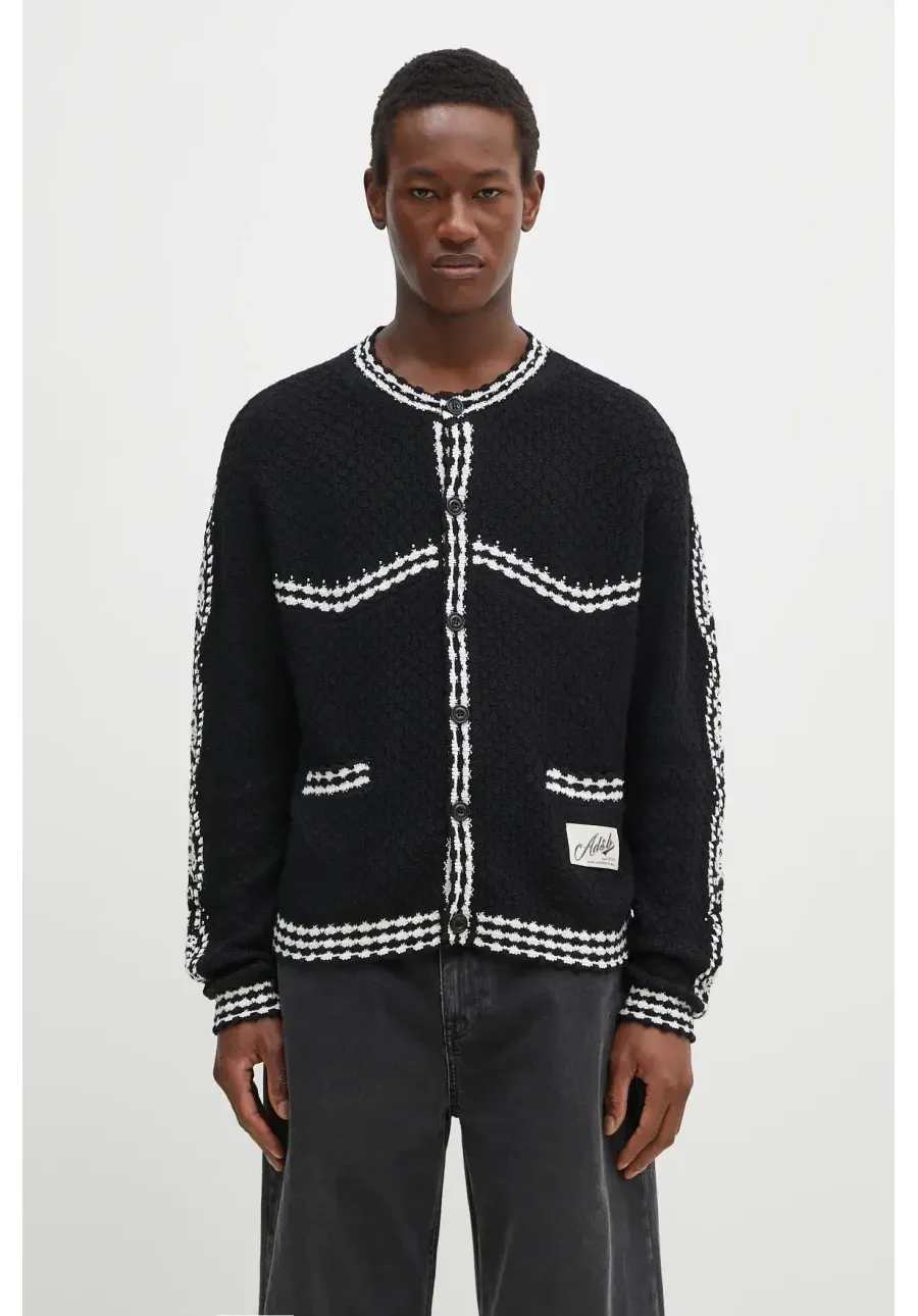 obrazek 1 Andersson Bell kardigan Fantasia Round-Neck Cardigan męski kolor czarny atb1244m