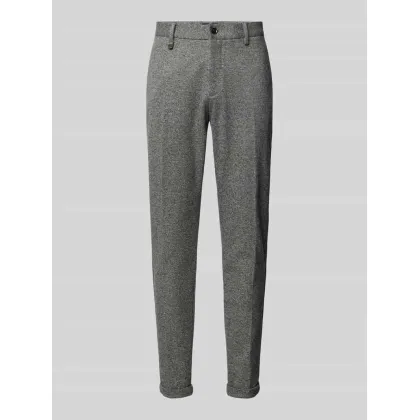 Zdjęcie Spodnie materiałowe o kroju super skinny fit ze szlufkami na pasek