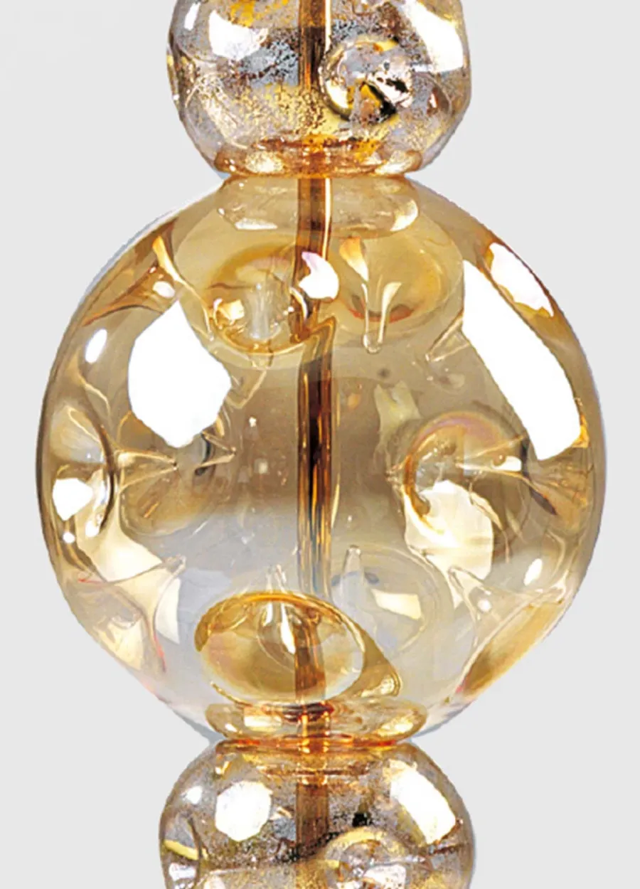 obrazek 3 Mała elegancka lampa stołowa Impero Gold ze szkła Murano