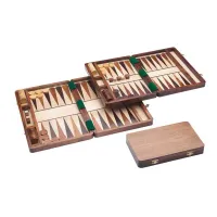 Zdjęcie Gra backgammon z drewna 30x18x4 cm