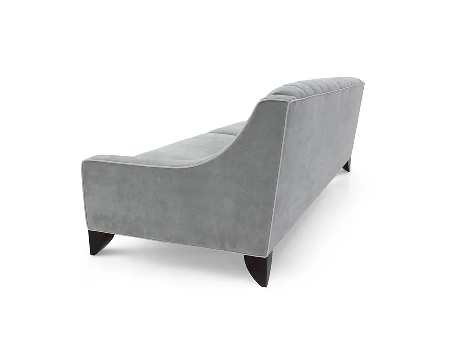 obrazek 2 Szara wygodna sofa 2-osobowa w stylu nowoczesnym - Sevensedie
