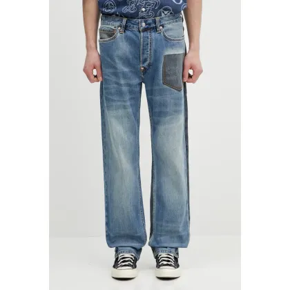Zdjęcie Evisu jeansy 2-tone Denim w Inserted Daicock męskie 2ESHTM5JE1015