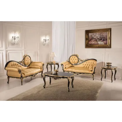 Zdjęcie Intarsjowany barokowy stolik kawowy