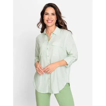 Zdjęcie Olsen Koszula 12001697 Zielony Relaxed Fit