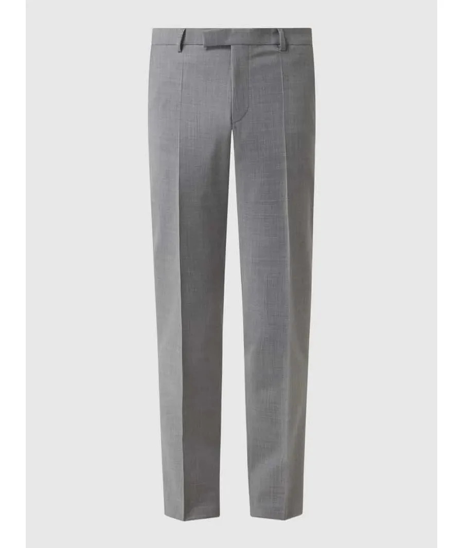 obrazek 1 Spodnie do garnituru o kroju regular fit w kant model ‘Ryan’