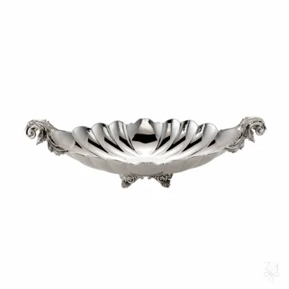 Picture Beautiful, stylish silver table decoration with a foot - Zaramella Argenti
