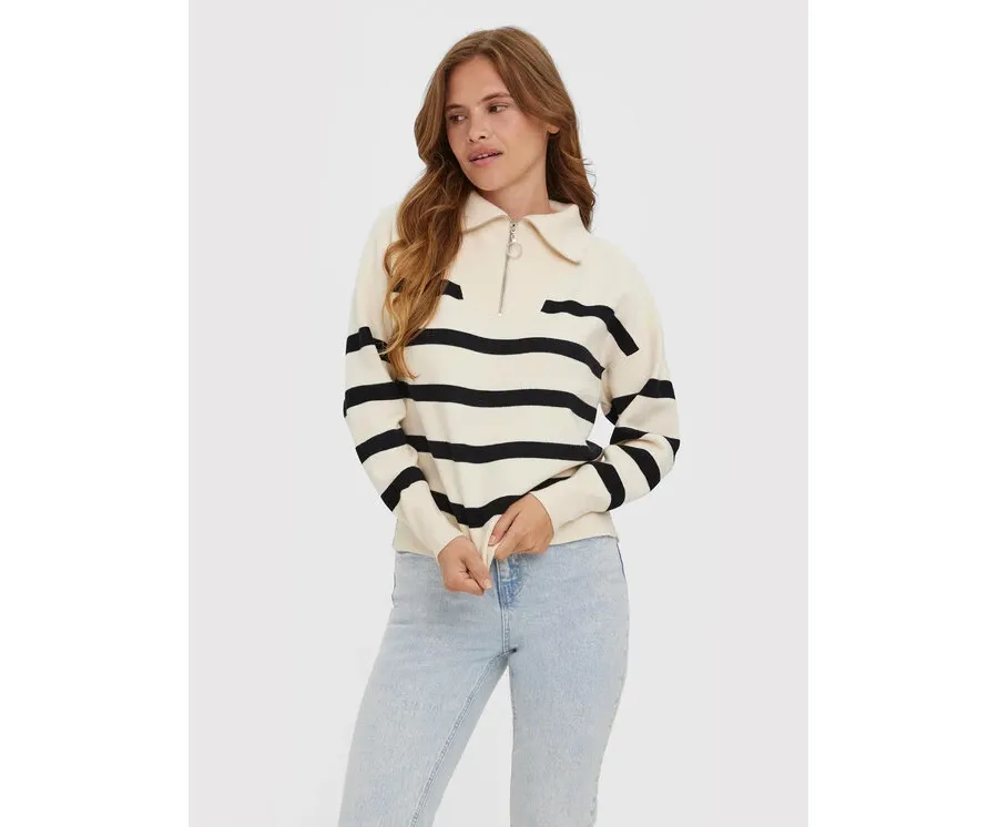 obrazek 1 Vero Moda Sweter Saba 10269246 Kolorowy Relaxed Fit