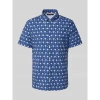 Zdjęcie Koszula casualowa o kroju slim fit we wzory na całej powierzchni
