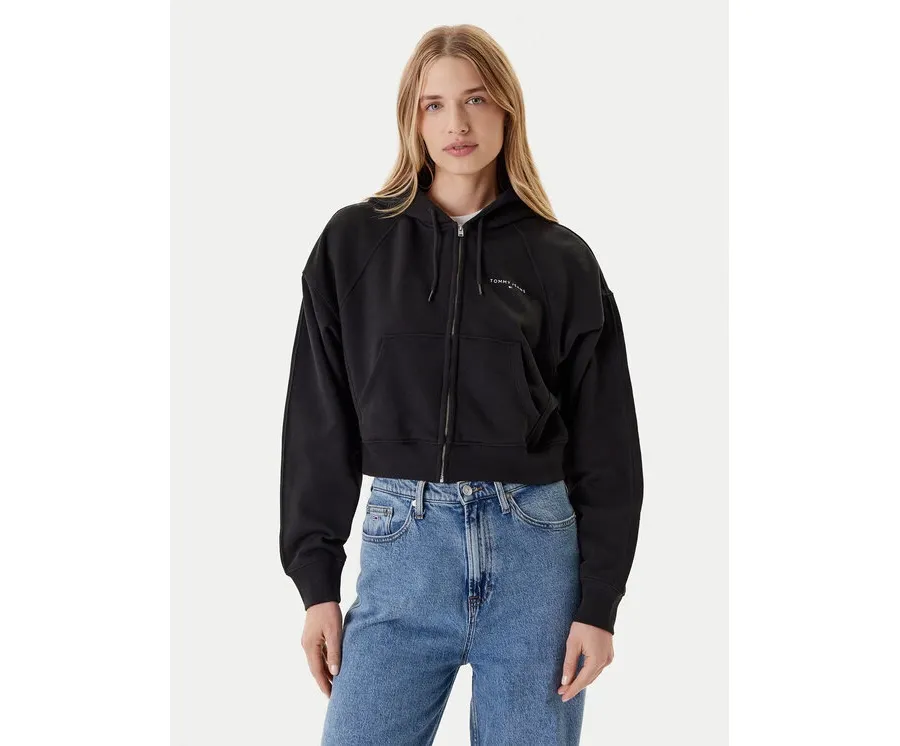 obrazek 1 Tommy Jeans Bluza Linear DW0DW21163 Czarny Boxy Fit