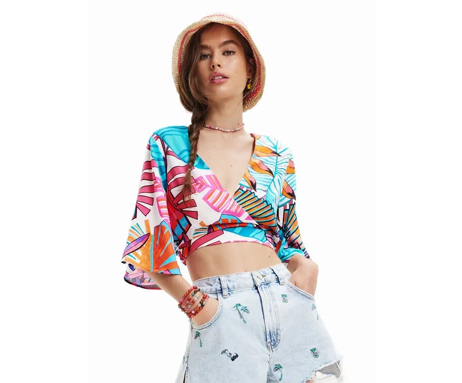 obrazek 1 Desigual Bluzka 23SWMW09 Kolorowy Regular Fit