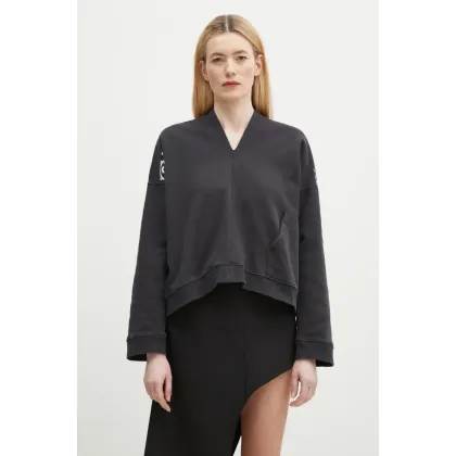 Zdjęcie MM6 Maison Margiela bluza bawełniana damska kolor czarny z nadrukiem S52GU0239
