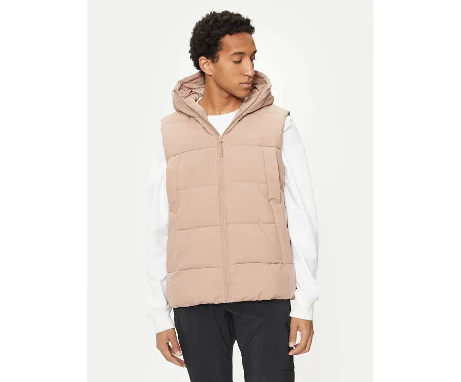 obrazek 1 4F Bezrękawnik 4FWAW24TVJAM144 Brązowy Regular Fit