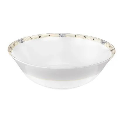 Zdjęcie Prestiżowa okrągła porcelanowa miska o subtelnym złotym zdobieniu – Tettau