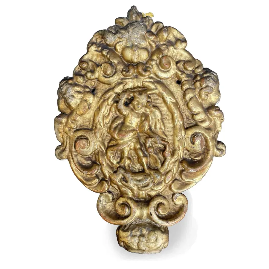 obrazek 3 Elegancka para złotych fryzów z XVIII wieku
