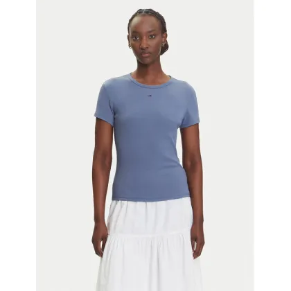 Zdjęcie Tommy Jeans T-Shirt Essential DW0DW17383 Niebieski Slim Fit