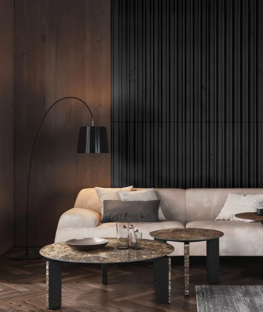 obrazek 1 135x51,2 cm VT - PB40 (B15 czarny) LAMEL - Panel dekor 3D beton architektoniczny
