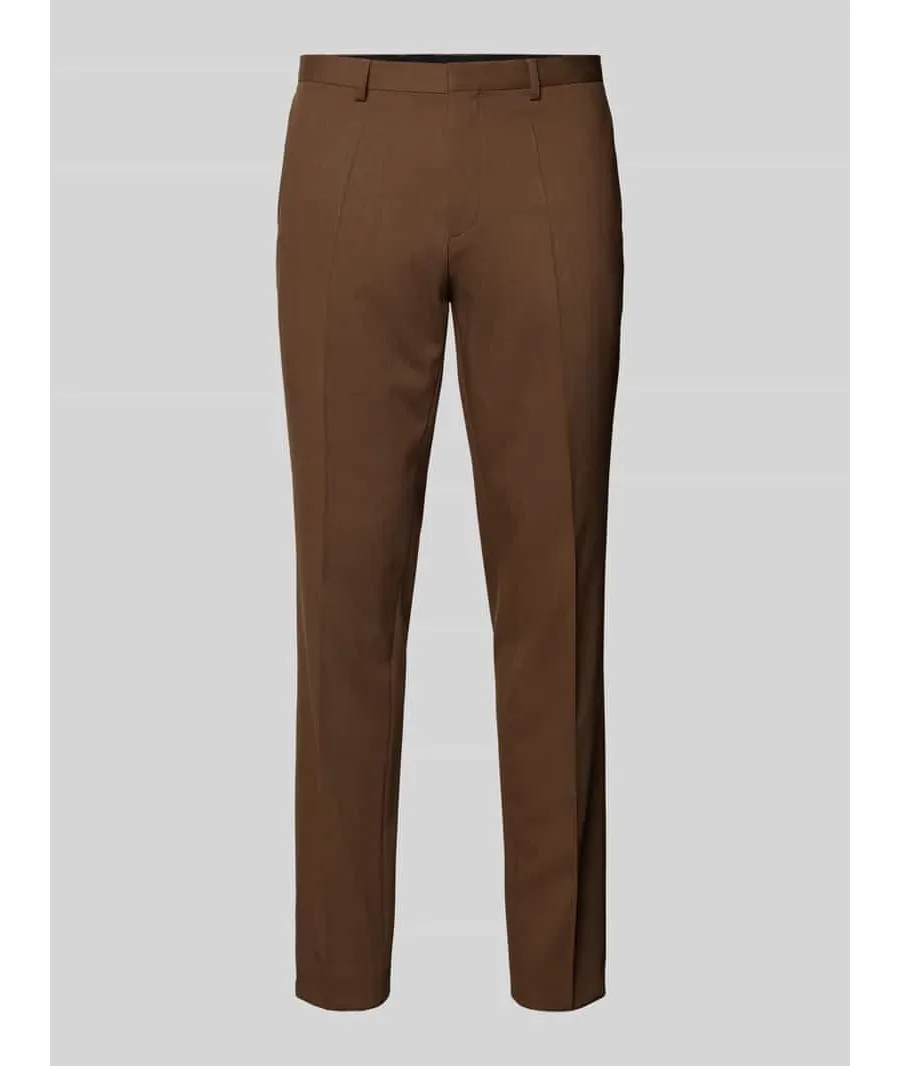 obrazek 1 Spodnie do garnituru o kroju slim fit w kant model ‘Hesten’