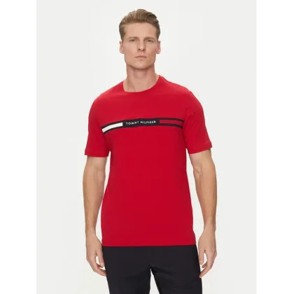 Zdjęcie Tommy Hilfiger T-Shirt Chest Insert MW0MW36498 Czerwony Regular Fit