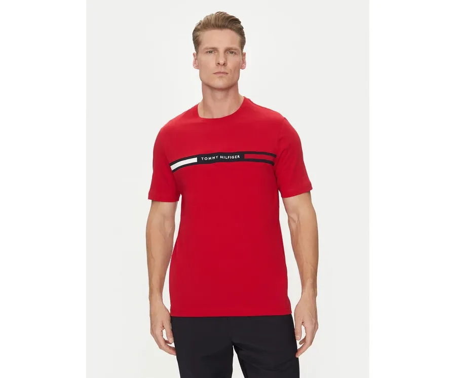 obrazek 1 Tommy Hilfiger T-Shirt Chest Insert MW0MW36498 Czerwony Regular Fit