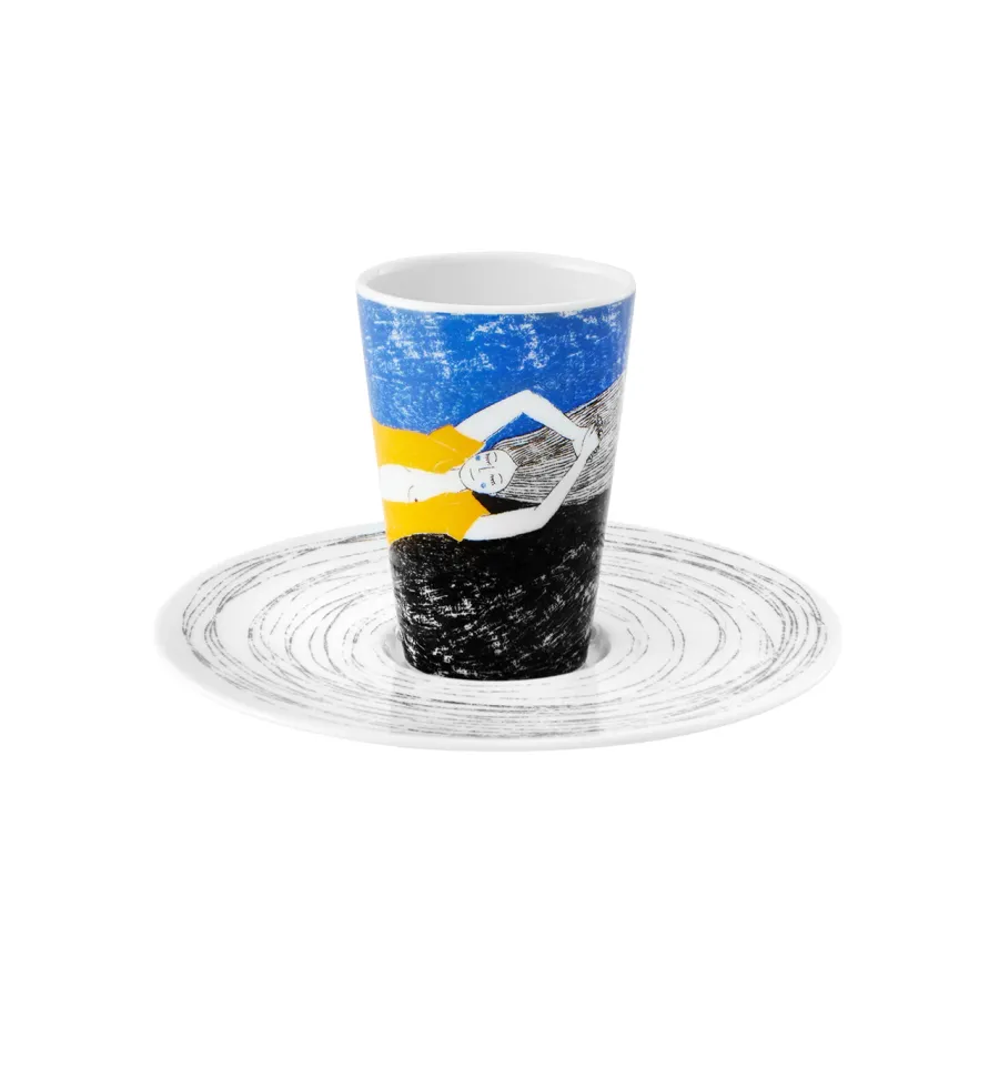 obrazek 1 Osobliwa filiżanka do kawy ze spodkiem