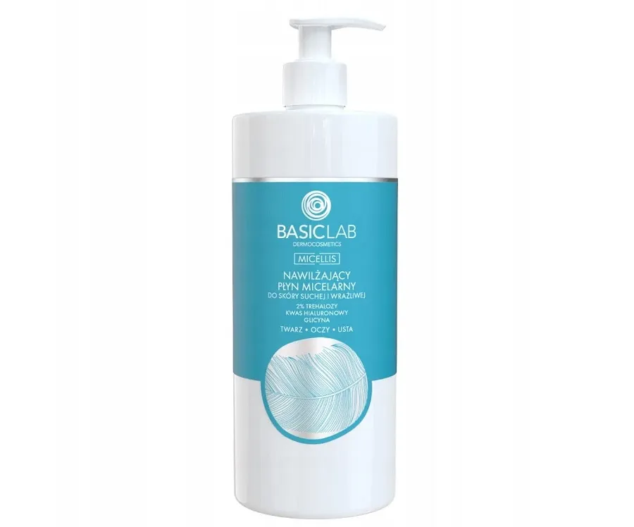 obrazek 1 BasicLab Nawilżający płyn micelarny do skóry suchej i wrażliwej 500 ml Basiclab Dermocosmetics