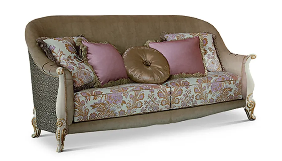 obrazek 1 Piękna trzyosobowa antyczna sofa do salonu