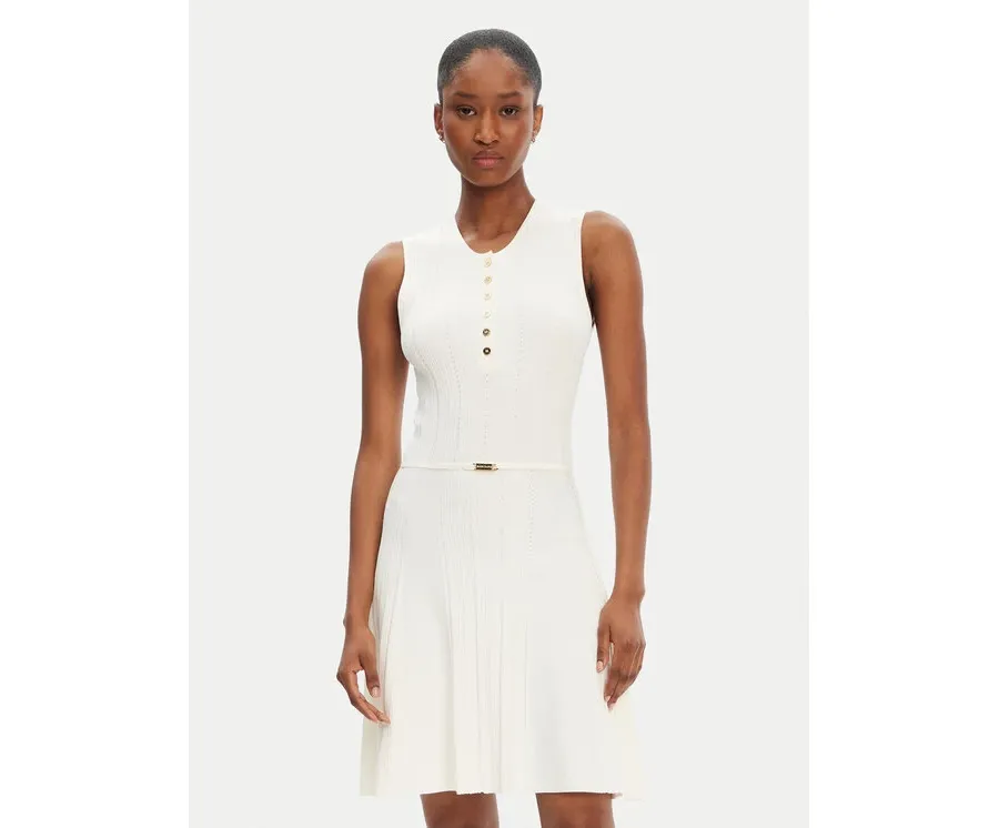 obrazek 1 Marciano Guess Sukienka dzianinowa 5GGK26 5874Z Écru Regular Fit