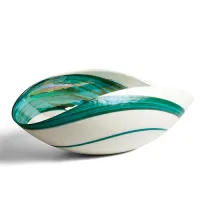 Picture A large Italian bowl made of Murano glass