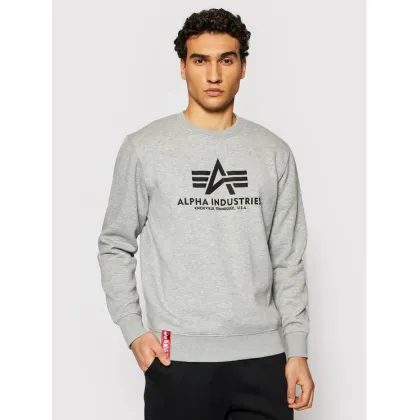 Zdjęcie Alpha Industries Bluza Basic Sweater 178302 Szary Regular Fit