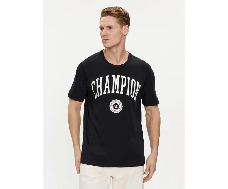 obrazek 1 Champion T-Shirt 219852 Czarny Comfort Fit