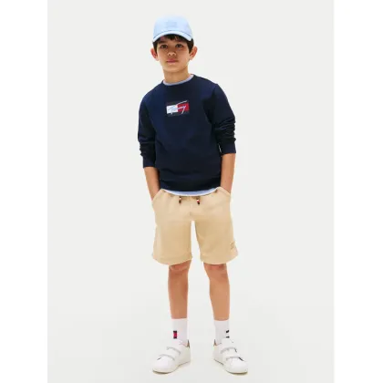 Zdjęcie Tommy Hilfiger Bluza Script Flag KB0KB09741 Granatowy Regular Fit