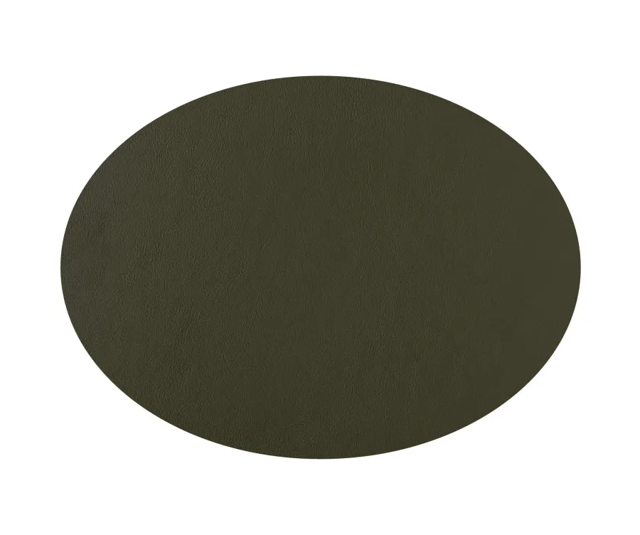obrazek 3 Owalna skórzana podkładka na stół 47,5x35 cm wykonana z naturalnej skóry