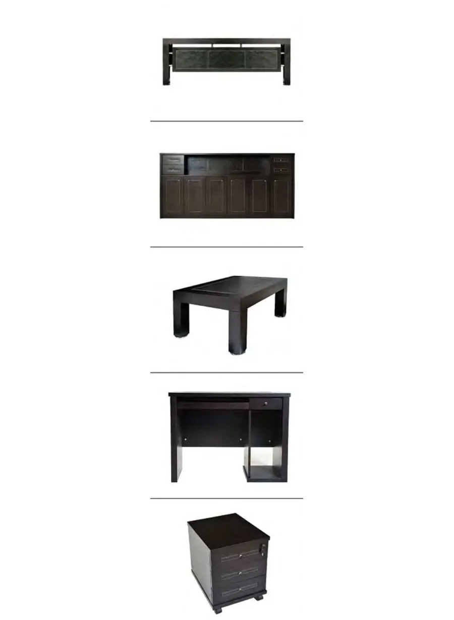 obrazek 3 Elegancki komplet mebli biurowych Leather