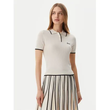 Zdjęcie Guess Polo Polo sweater Beżowy Slim Fit