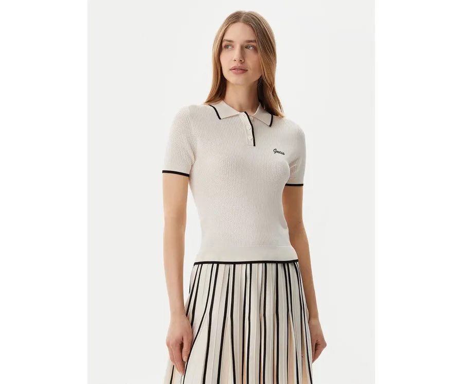 obrazek 1 Guess Polo Polo sweater Beżowy Slim Fit