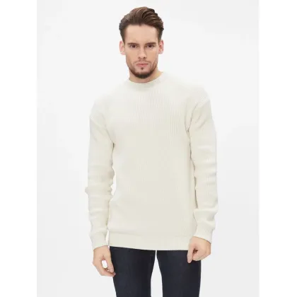 Zdjęcie Calvin Klein Jeans Golf Blown Up J30J324507 Écru Regular Fit