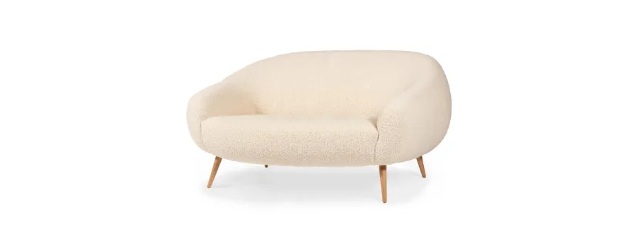 obrazek 1 Nowoczesna 2 osobowa sofa inspirowana budynkami architekta Oscara Niemeyera - Insidherland