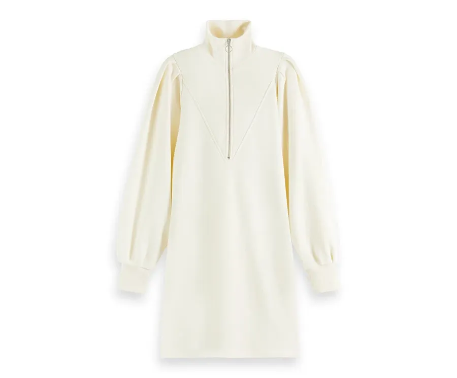 obrazek 1 Scotch & Soda Sukienka dzianinowa 169429 Écru Regular Fit